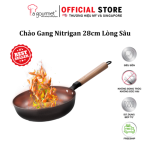 Hotsale Chảo gang La gourmet 28cm lòng sâu - 347701