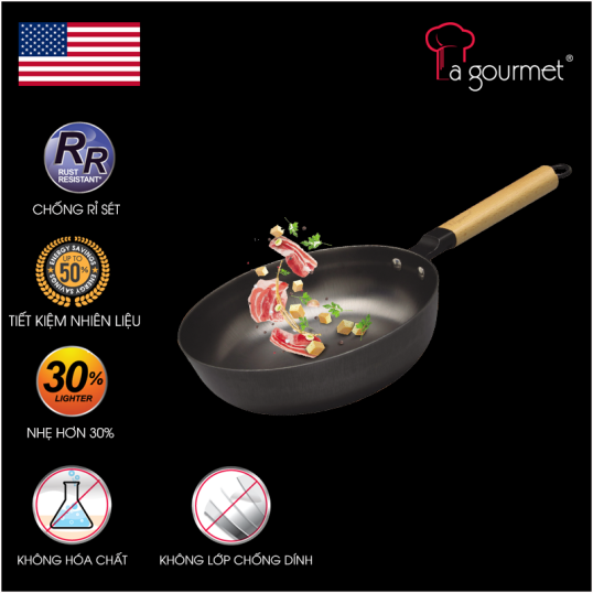 Chảo gang La gourmet 24cm