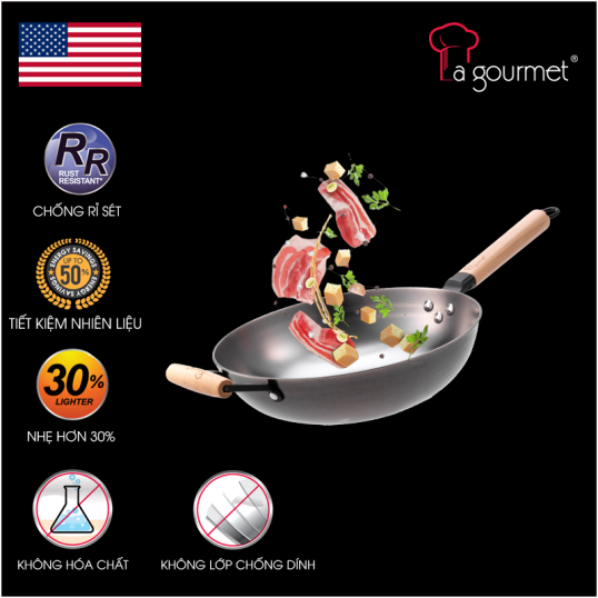 Chảo gang La gourmet