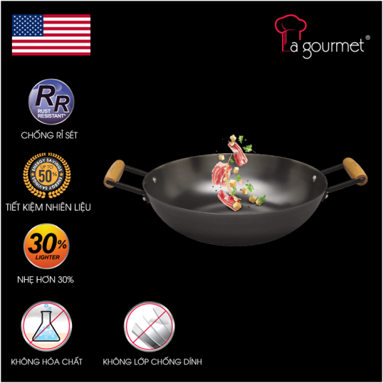 Chảo gang La gourmet 32cm