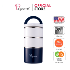 Camen đựng cơm 3 ngăn 1.23L - 337788