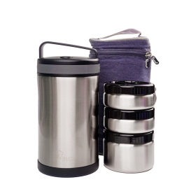 Bộ hộp cơm giữ nhiệt 3 ngăn cao cấp La gourmet new classic 1.7L - 399731
