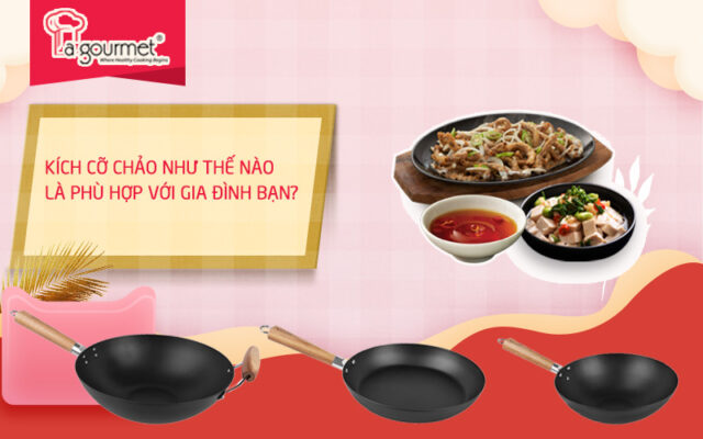Tư vấn lựa chọn size chảo phù hợp với gia đình