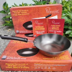 Chảo gang La gourmet Nitrigan 20cm lòng sâu