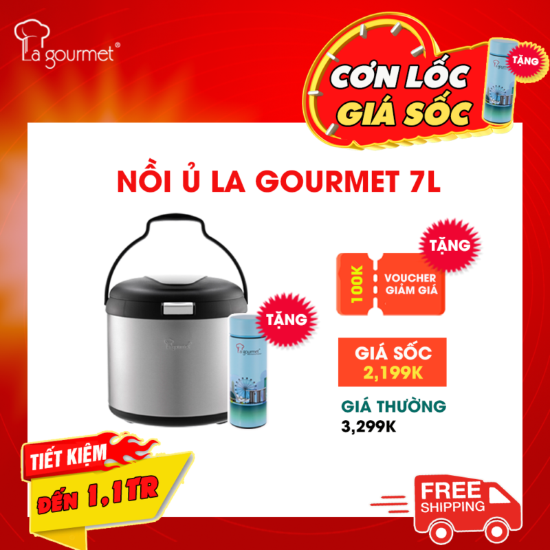 Nồi ủ giữ nhiệt La gourmet 7L