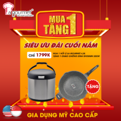 Mua 1 nồi ủ giữ nhiệt tặng 1 chảo đá shogun 32cm