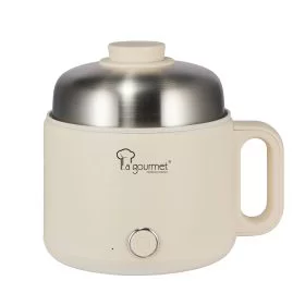 Nồi Đa Năng Điện 1,6L La Gourmet – Ceramic Coating & Phụ Kiện Hấp (Màu Vanilla Cream)