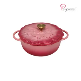 Nồi Gang Tráng Men La gourmet HOA Collection 20cm 2L Màu Hibiscus - 438119