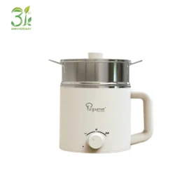 Nồi đa năng điện 1.6L với nồi trong bằng thép không gỉ + chức năng hấp – Màu kem